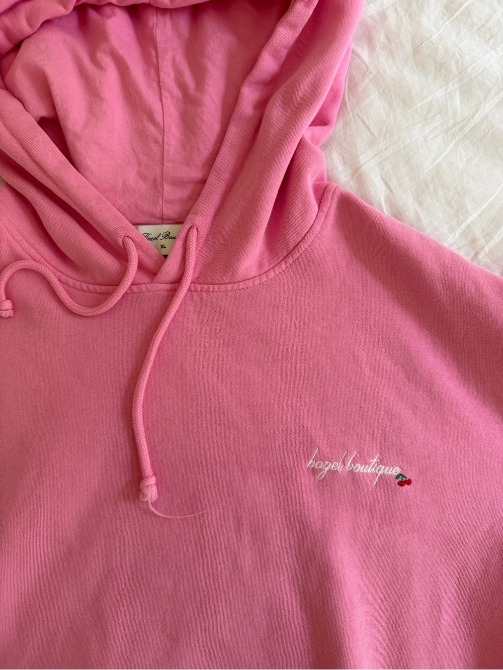 Hazel Pink Hoodie Sweatshirt